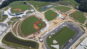 Courtesy City of Florence The Florence Sports Complex in Florence, S.C., has added five lighted Little League fields, a lighted high-school regulation diamond, and a lighted track-and-field facility.