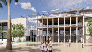 Courtesy Olympus Sports AAU Florida has announced plans to organize and operate events at planned build a new 100,000-square-foot Olympus Events Center in Clermont, Fla. This rendering shows the Epic Center at Olympus, one of the center’s main amenities, a 5,800-seat multipurpose arena.