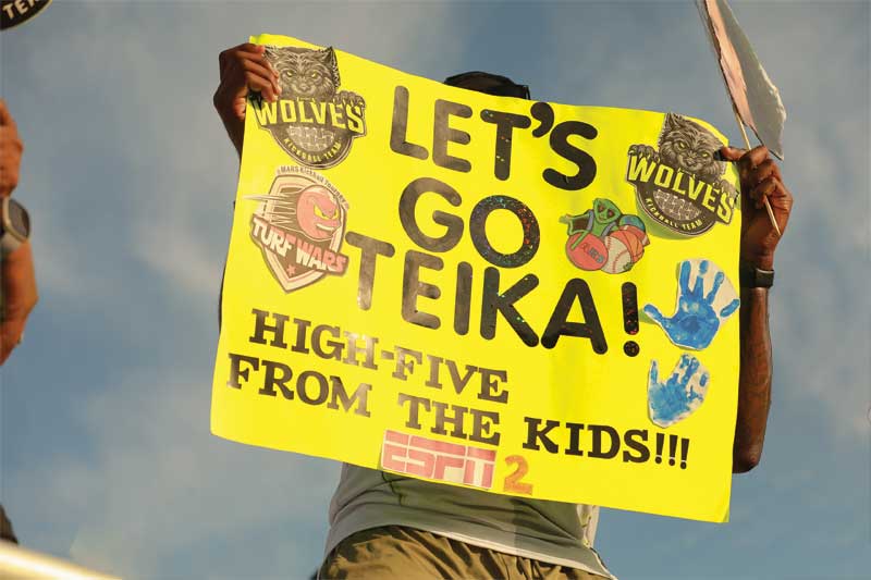 Courtesy Legacy Sports USA Fans traveled from both near and far to support their favorite players on ESPN.