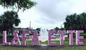 The Lafayette sign in Lafayette Parish, La. 
