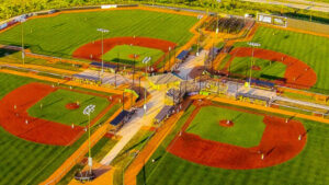 An overhead shot of Rock Sports Complex in Franklin, Wisc. 