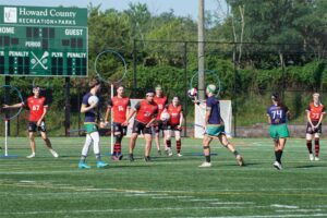 A game of quadball played in Howard County, Md.
