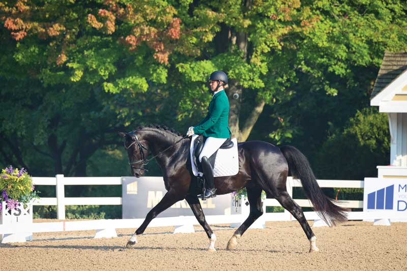 (c) Leslie Potter/US Equestrian Katelyn Kok and Niro M at the 2023 US Dressage Festival of Champions in Wayne, Ill.