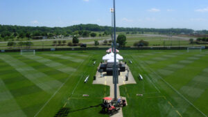Playing fields at the newly-opened Loretta P. Spencer Sports Complex. 