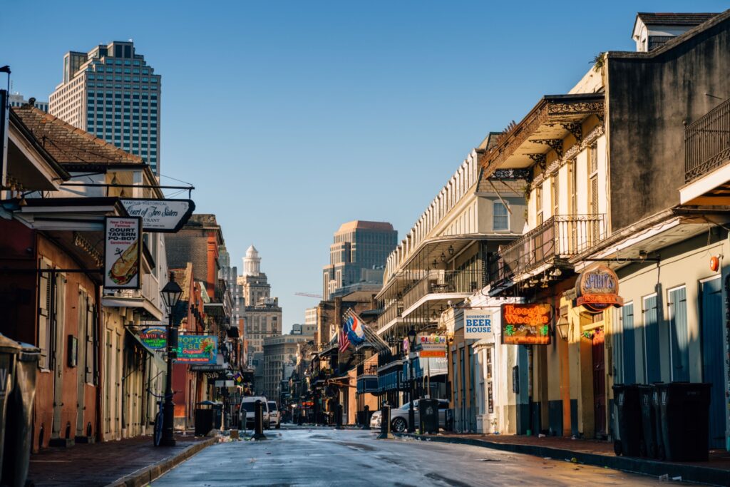 The French Quarter in New Orleans