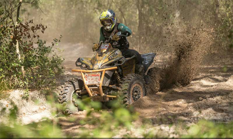 An ATV racer in action at the Moose Racing Wild Boar was held in March at Hog Waller in Palatka, Fla.