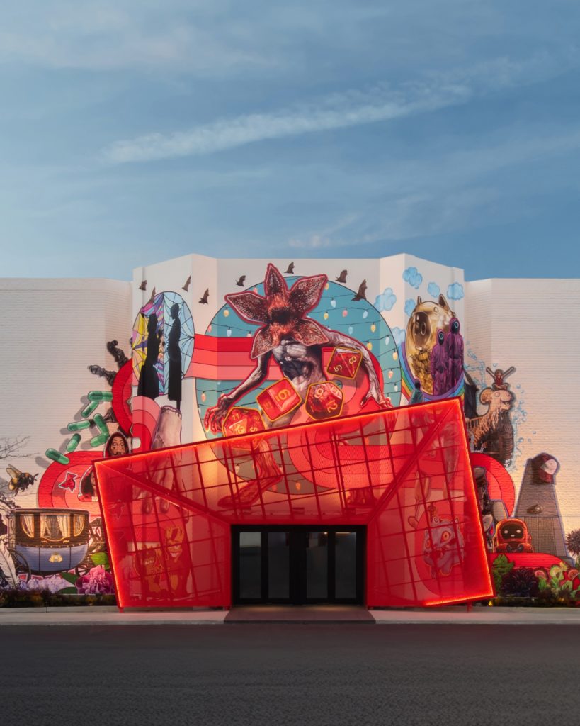 The exterior of Netflix House in Philadelphia
